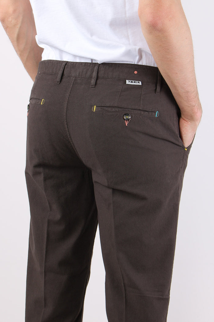 Pantalone Chino Misto Lino Caffe-7