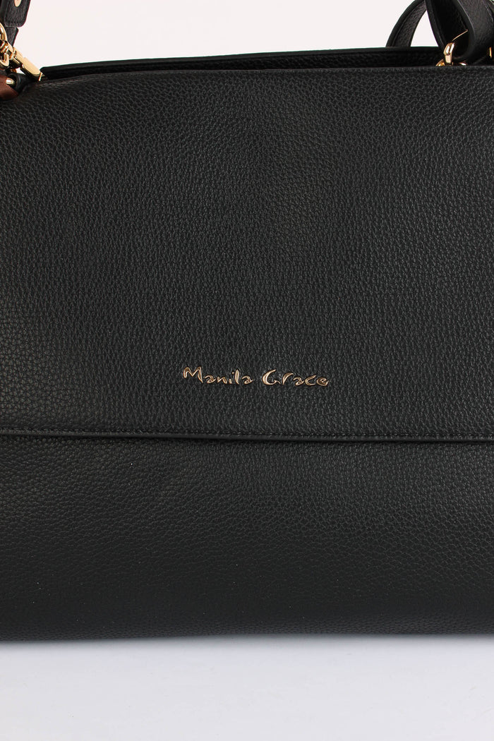 Maxi Tracolla Morbida Patta Nero-8