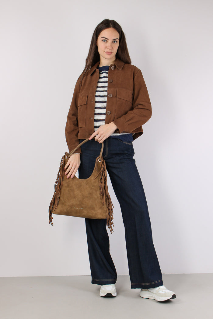 Maglia Traforata Riga Bianco/blu-5