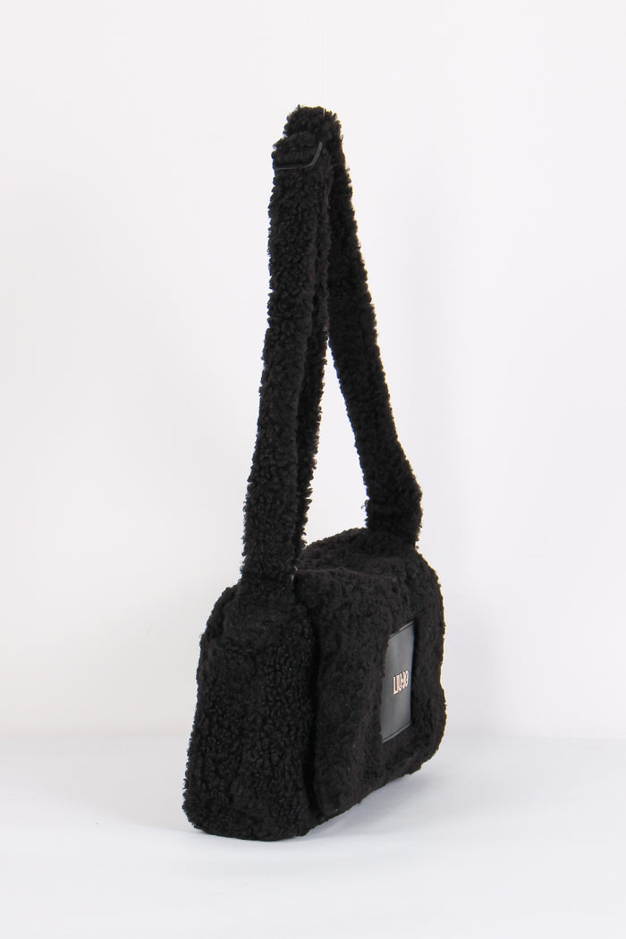 Mini Tracolla Teddy Patta Nero-5