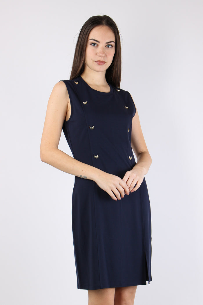 Abito Jersey Smanicato Night Blu-6