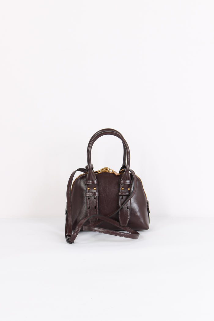 Bowling Bag Zip Mini Rosso Mogano-3