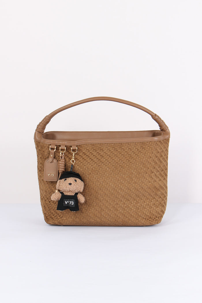 Zelda Pochette Intreccio Nocciola
