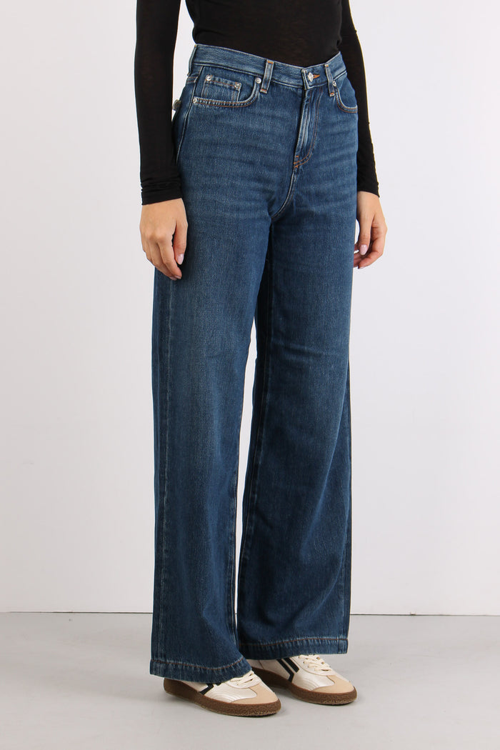 Denim Flare Denim Medio-5