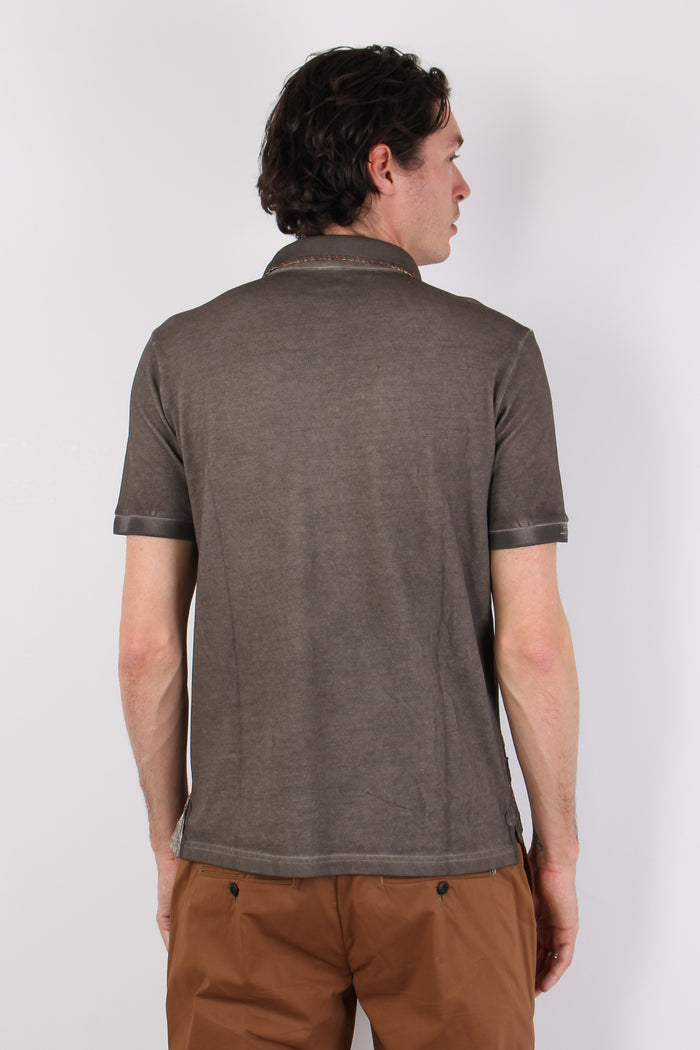 Polo Ricamo Cactus Moro-3