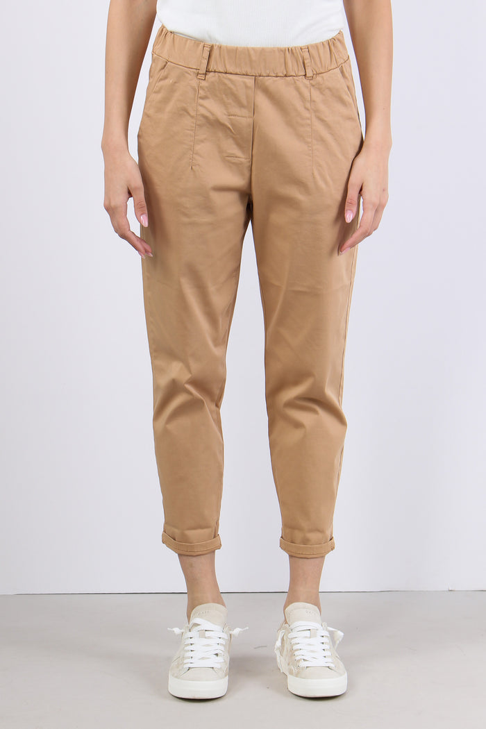 Pantalone Elastico Cotone Legg Biscotto-2