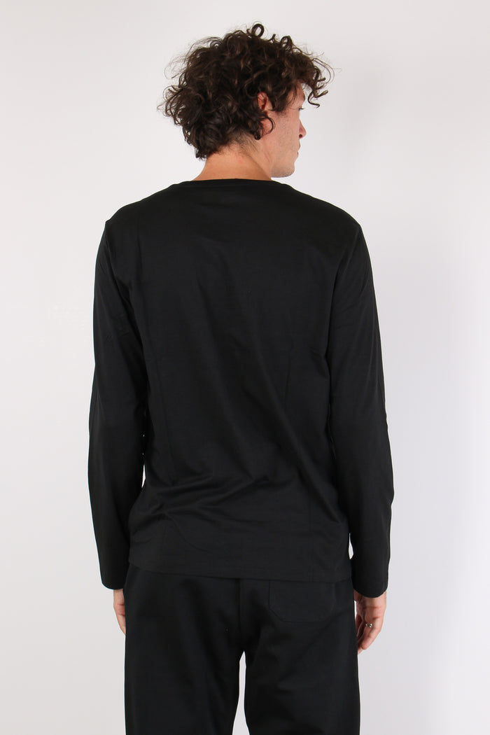 Maglia M/l Underwear Polo Black-4
