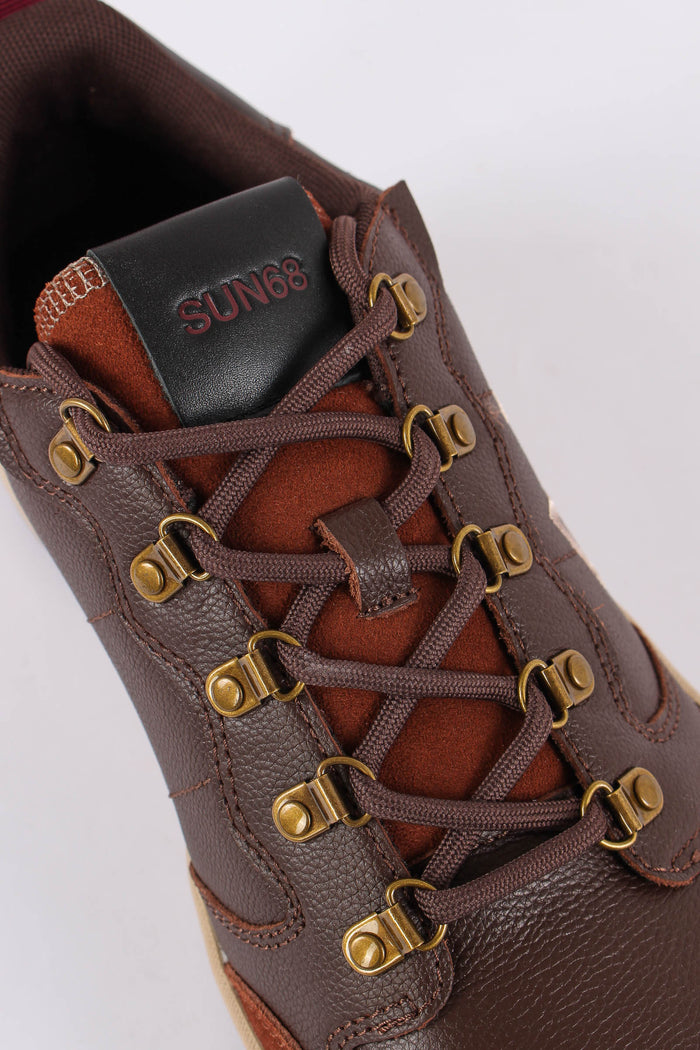 Sneakers Genius Leather Marrone-6