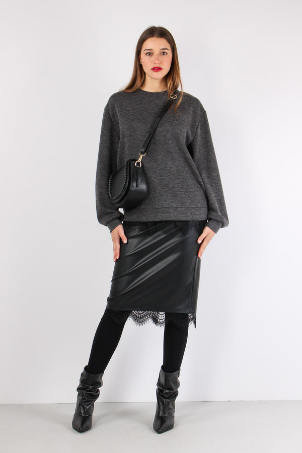 Maglia Fondo Pizzo Antracite