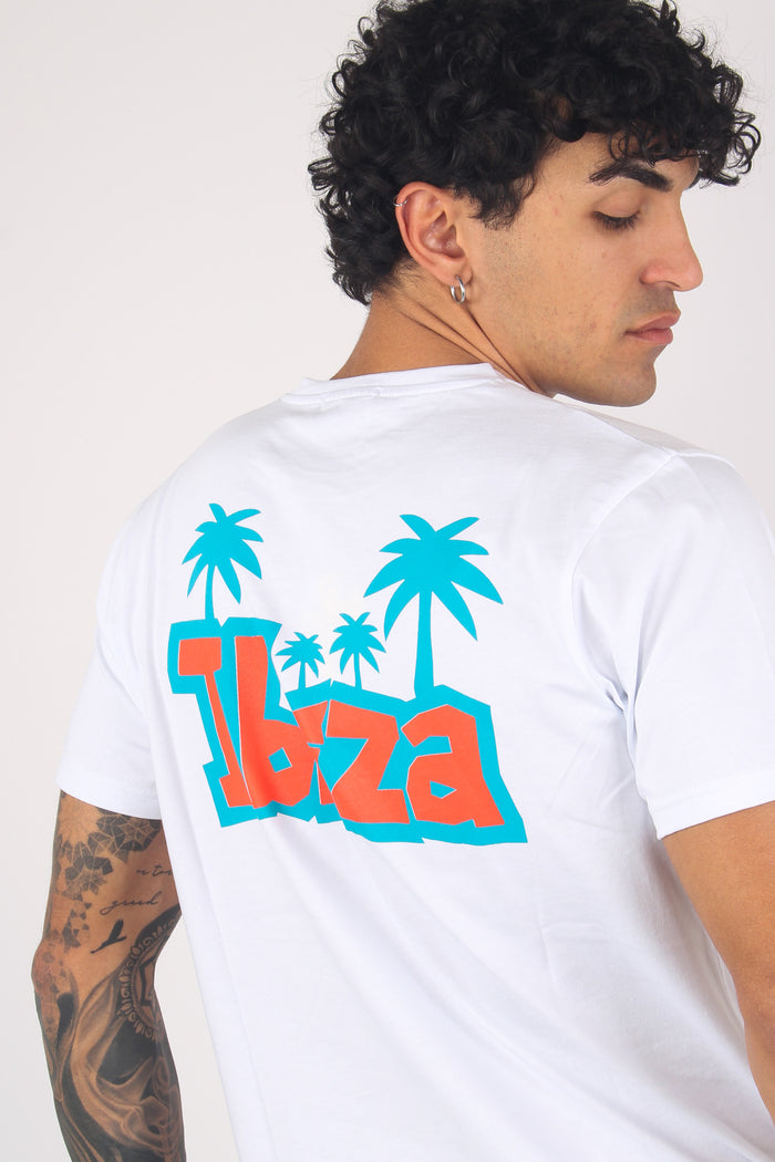 T-shirt Stampa Ibiza Bianco-5