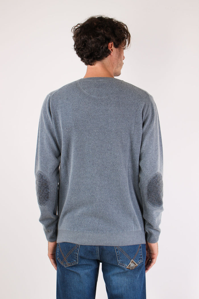 Maglia Girocollo Toppa Fantasi Blu-4