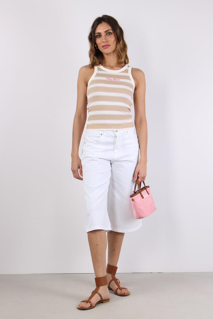 Top Costina Riga Bianco/beige