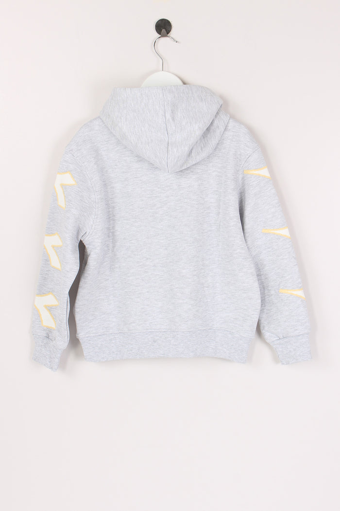 Felpa Cappuccio Logo Grigio-2