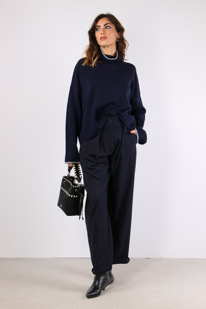 Falkland Collo Alto Misto Cach Blu Scurissimo-3