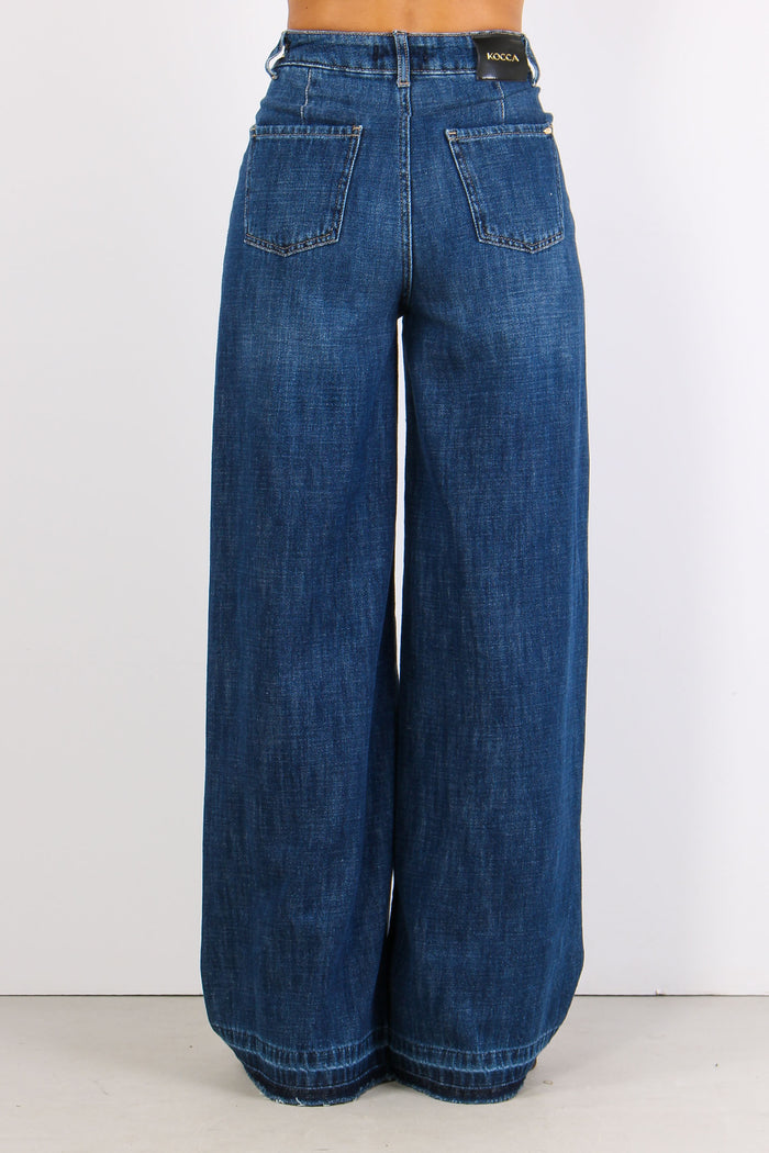 Lullucat Denim Palazzo Catena Denim Scuro-5