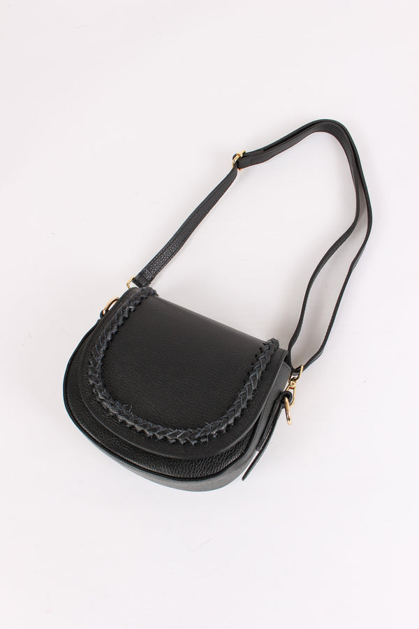 Bandoliera Intreccio Nero-2