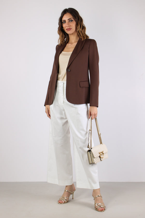 Bellico Pantalone Dritto Gabardina Off White