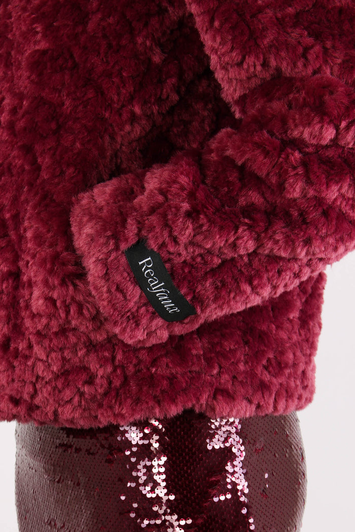 Giubbotto Corto Astrakan Sugar Plum-8