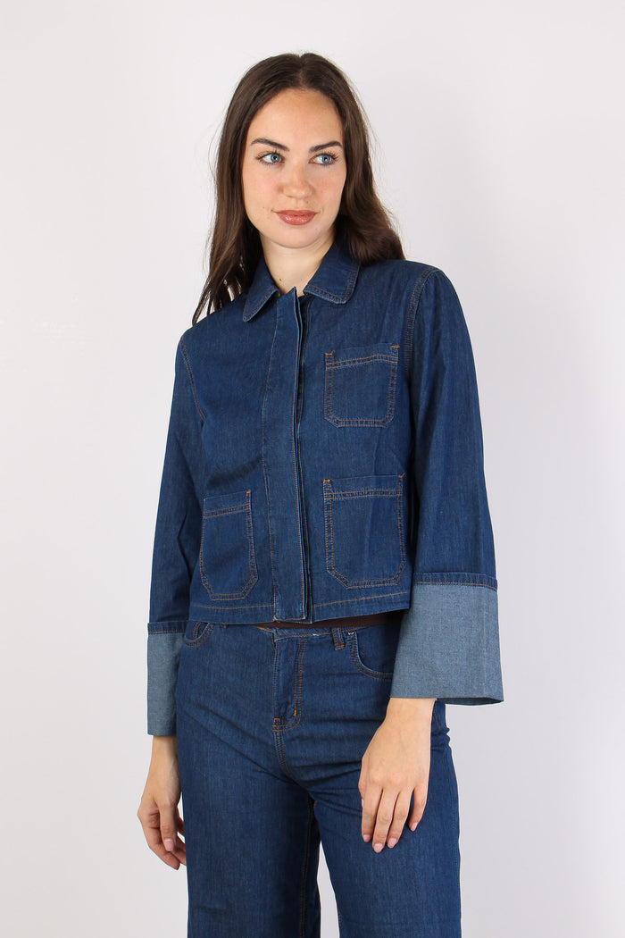 Camicia Denim Manica 3/4 Impun Denim-4