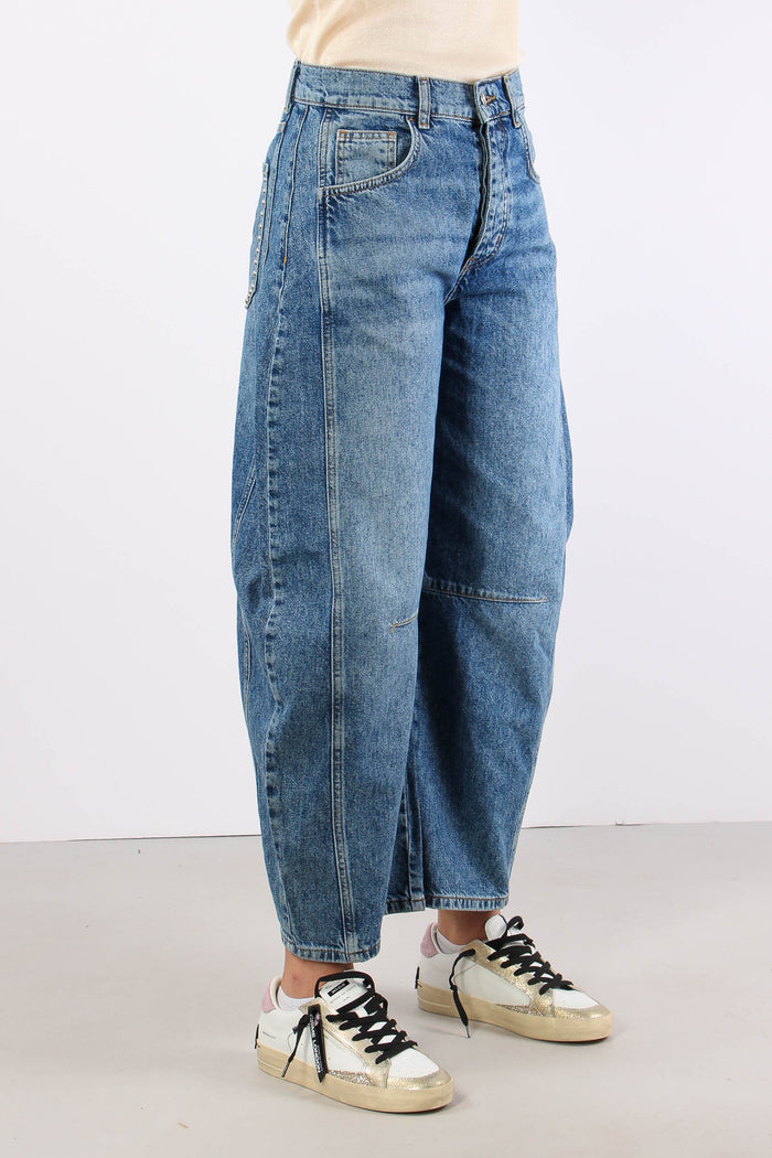 Jeans Frog Vita Bassa Denim Medio-7