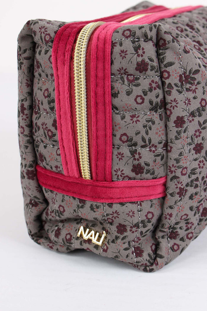 Pochette Patch Lettera O Grigio/ciliegia-5