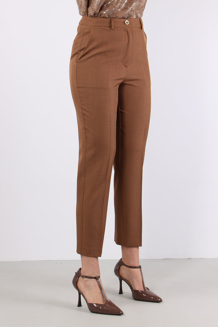 Pantalone Sigaretta Poliviscos Caffe-6
