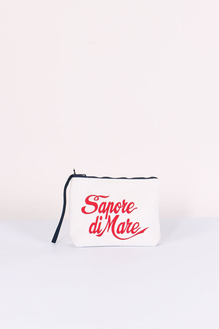 Aline Pochette Stampa Bianco