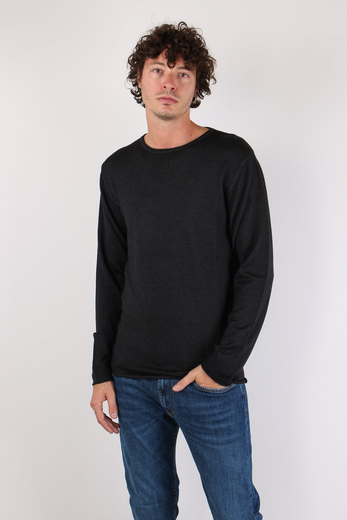 Maglia Girocollo Rullino Vintage Nero