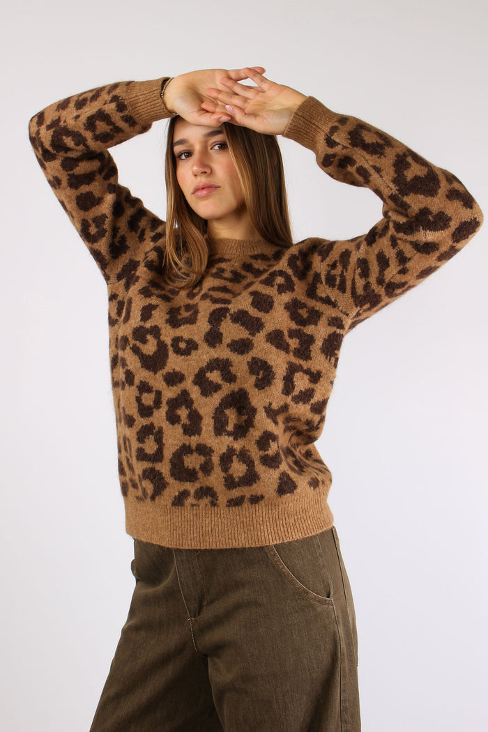 Maglia Stampa Animalier Leopard-3