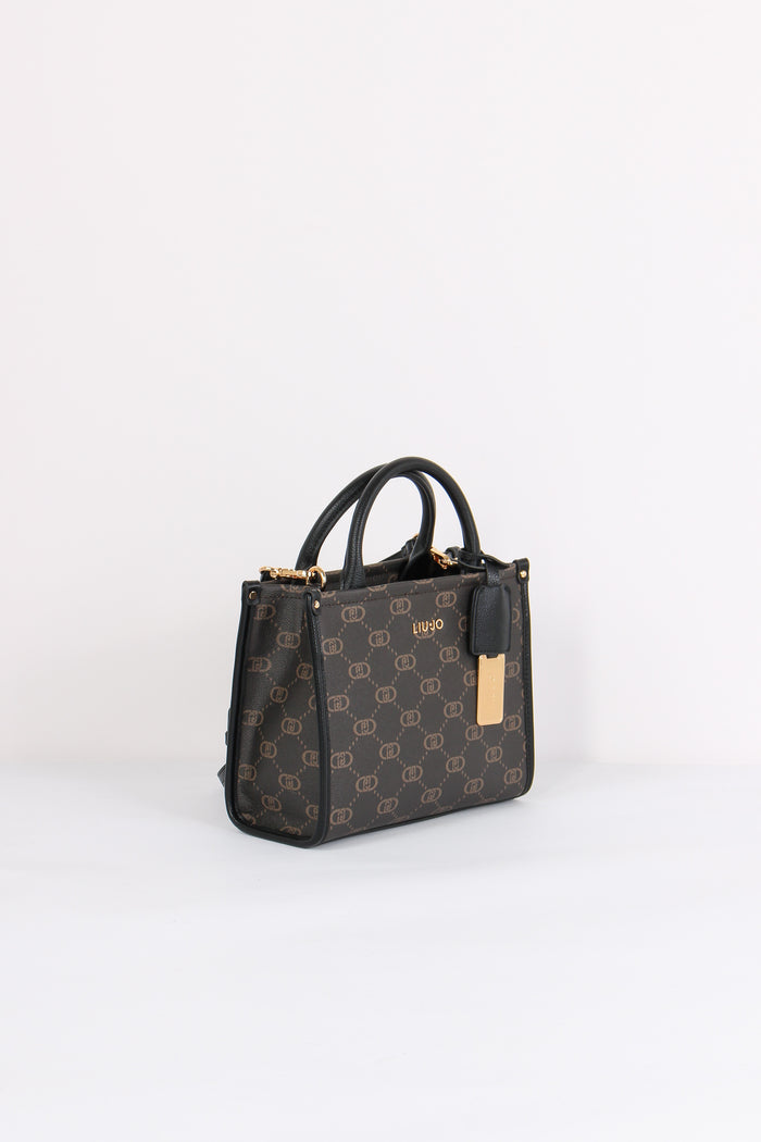 Mini Shopping Monogram Nero-2
