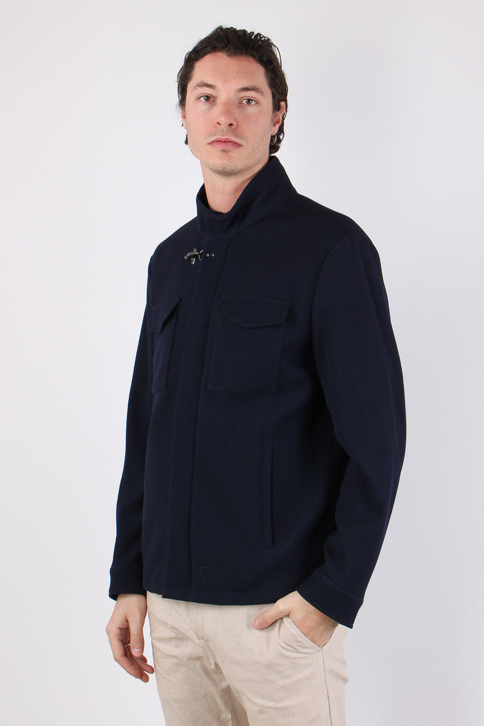 Feel Jacket Punto Milano Blu-6