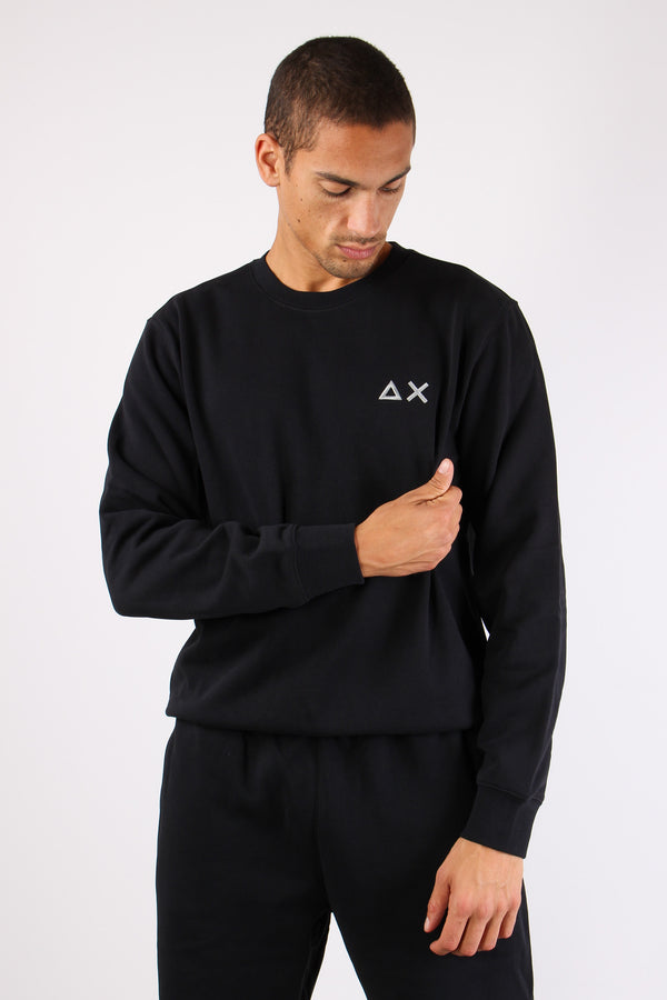 Felpa Girocollo Nero-2