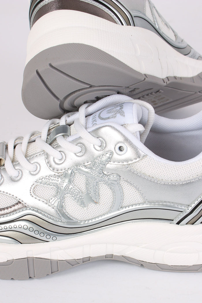 Glammy 04 Sneaker Metalizzat Mesh Silver-7