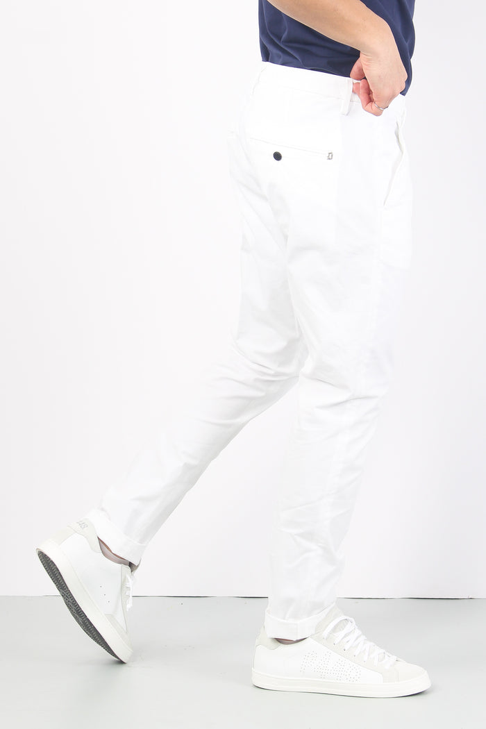 Gaubert Pantalone Chino Bianco-5