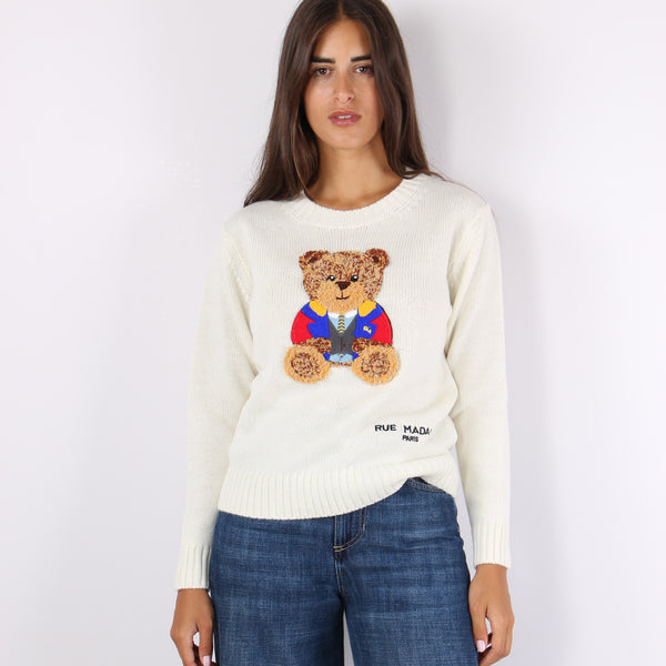 Pullover Orsetto White-2