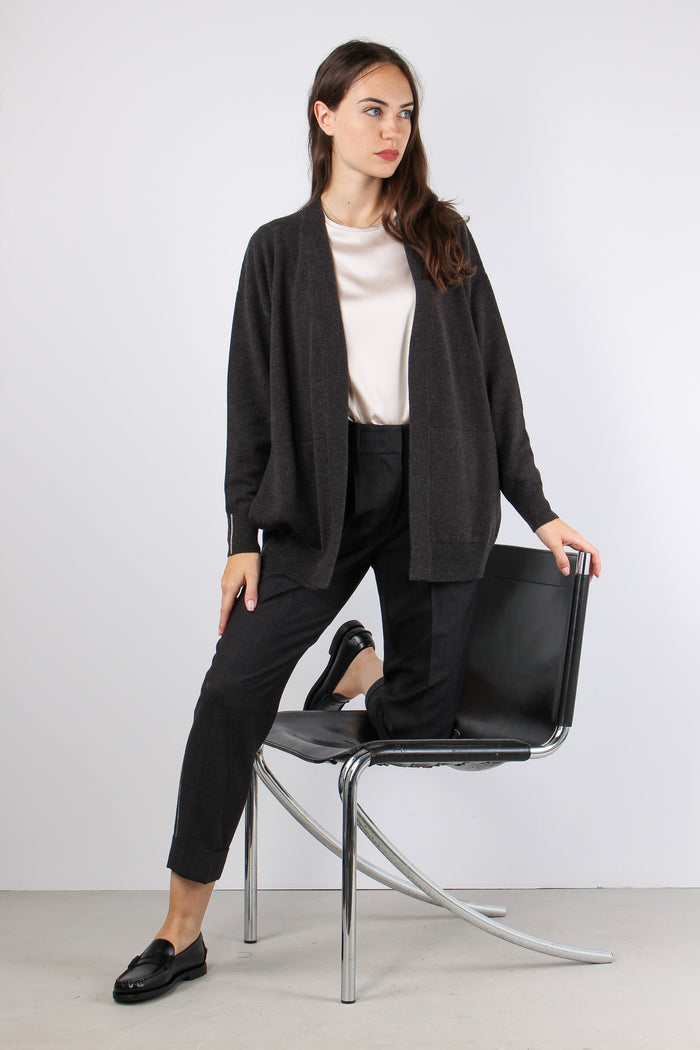 Pantalone Quadri Monile Blu/marrone-6