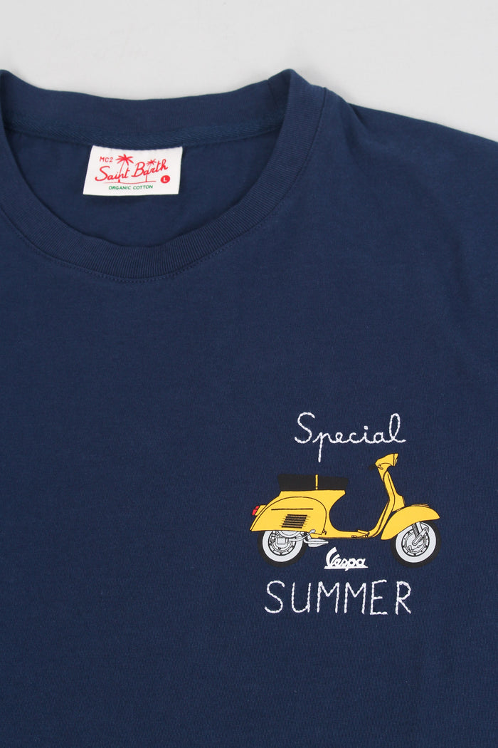 T-shirt Special Summer Blu Navy-8