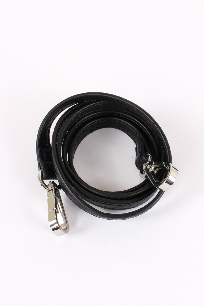 Tracolla Patta Borchie Frange Black-9