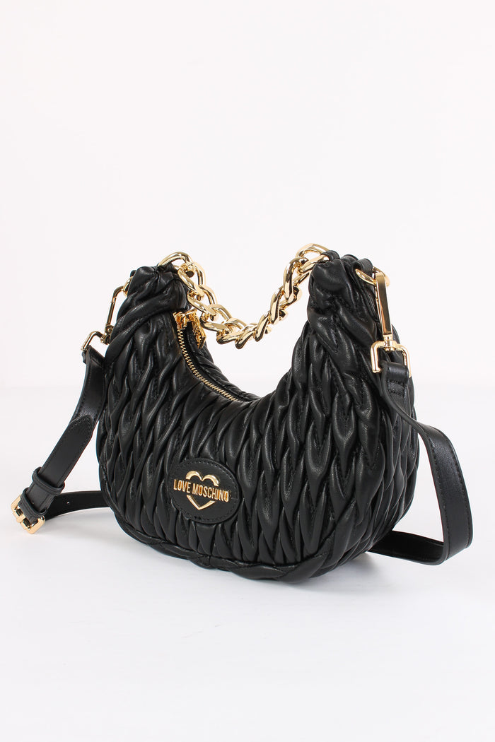 Mezzaluna Goffrata Cuori Nero-4