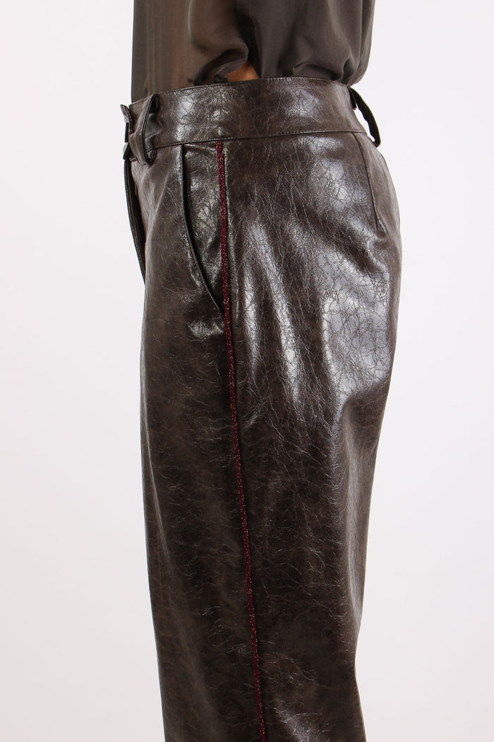 Pantalone Ecopelle Ebano-5
