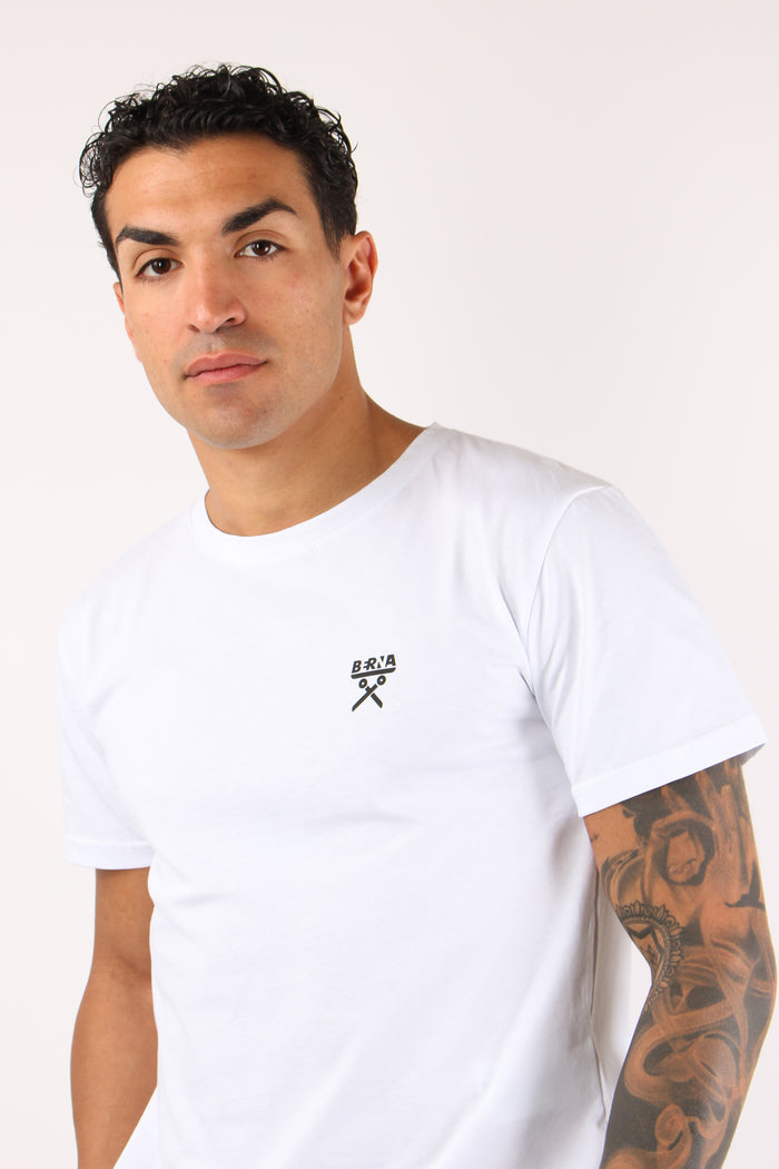 T-shirt Regular Logo Bianco-6
