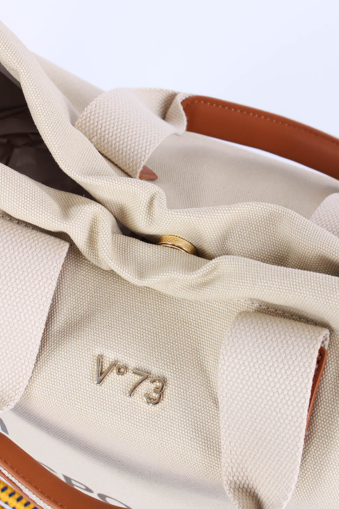 Responsible Sacca Canvas Off White/cuoio-8