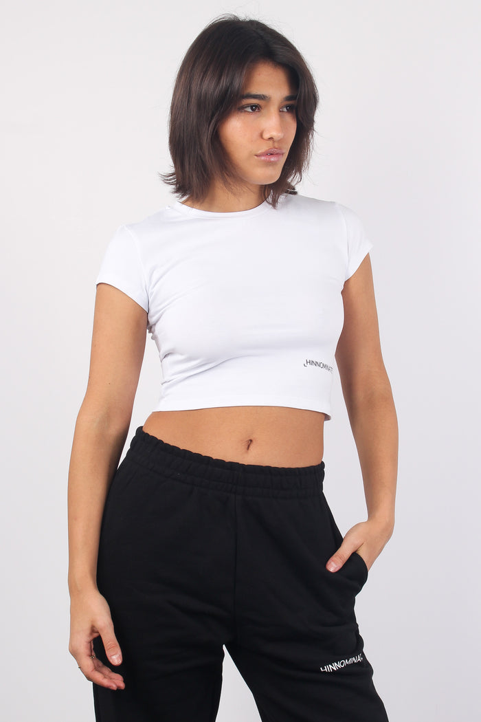 T-shirt Slim Bielastico Bianco-5
