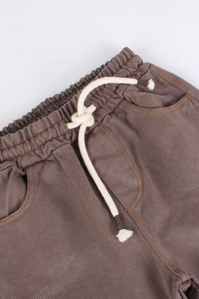 Pantalone Ampio Twill Taupe-4
