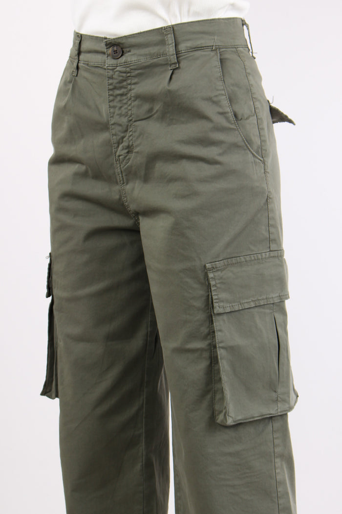 Pantalone Tasconato Gamba Drit Militare-7
