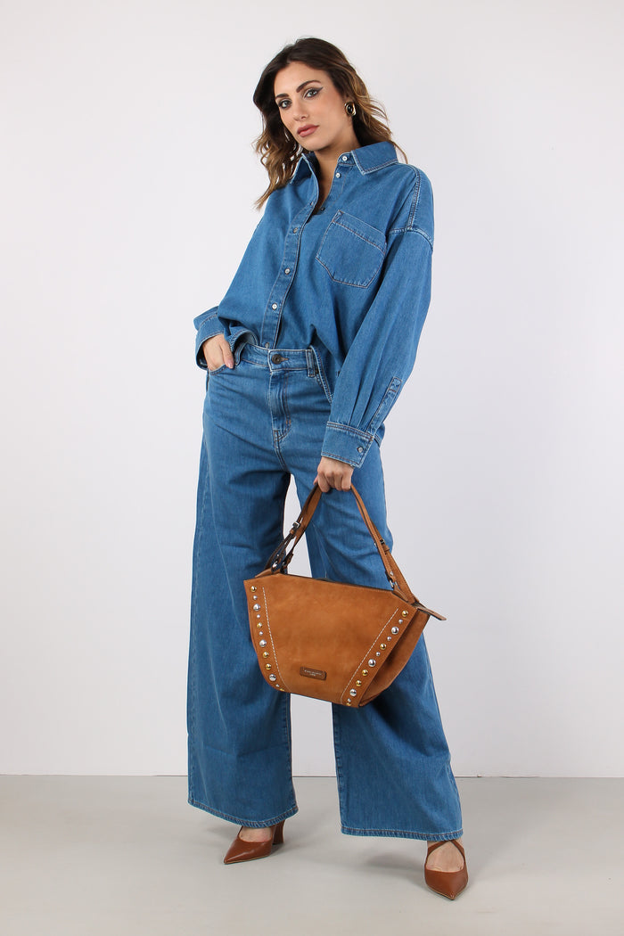 Wkdvega Denim Palazzo Indaco Medio-3