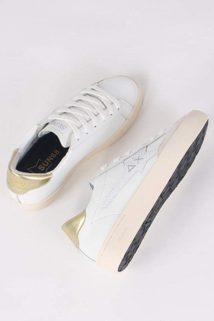Sneaker Katy Leather Bianco/oro-2