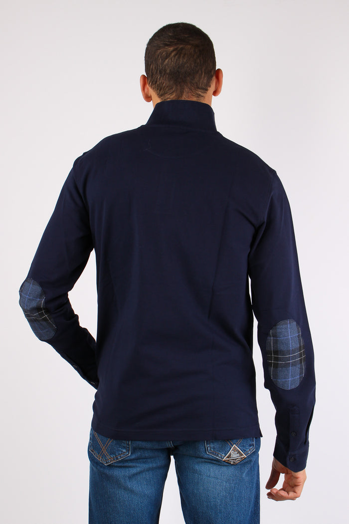 Polo Ml Toppa Contrasto Navy Blue-5