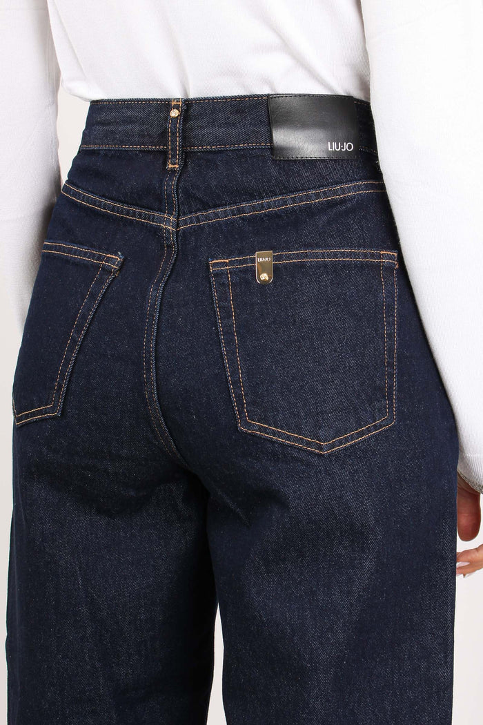 Pantalone New Barrel Denim Scuro-7