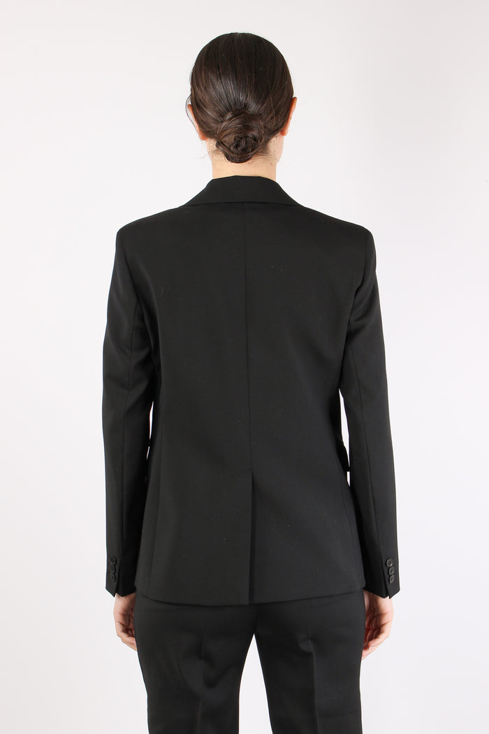 Lamine Giacca Fresco Lana Nero-6